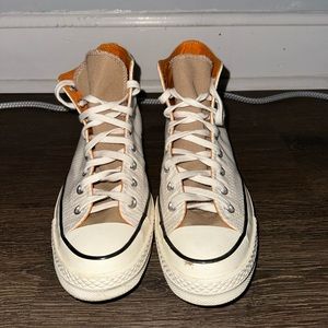 Men’s 8 Converse Chuck 70 Crafted Stripe in Hickory Stripe/Desert Sand